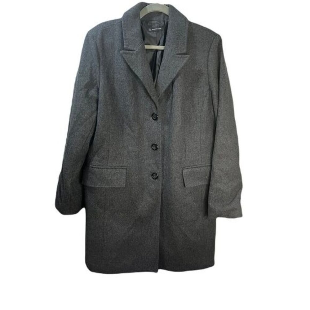 International Concepts Wool Coat‎ with Notch Lapels Large